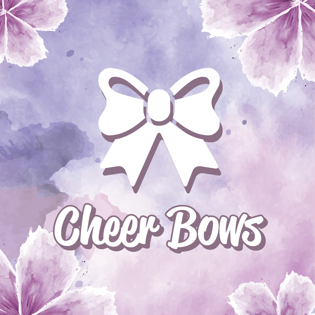 Sublimated Cheer Bows